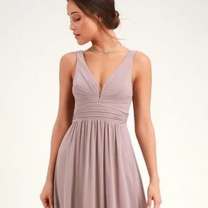 Leading Role Taupe Maxi Dress